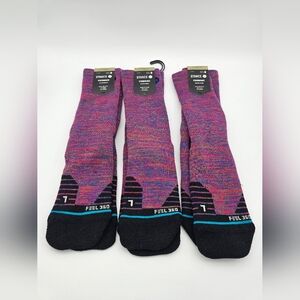 STANCE Majic Mountain Hike Merino Wool Blend Crew Socks Size Medium 3 PAIRS